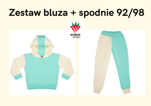 Bluza miętowa i spodnie miętowe rozmiar 92/98 Raspberry Republic
