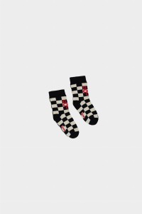 Skarpetki szachownica biało-czarne 603A Booso