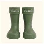 Ocieplacze do kaloszy zielone sage green Mudme 