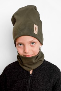 czapka + komin khaki.JPG