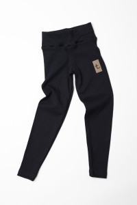 Leginsy bawełniane prążek czarne Tuss