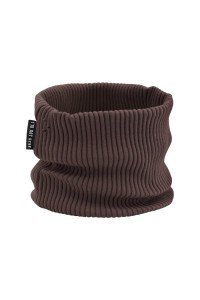 Komin bawełniany gruby prążek I know i'm a kid brązowa I'm not bebe