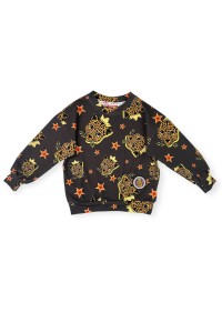 Bluza bawełniana Lazy Tiger czekoladowa Hey Popinjay