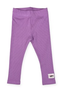 Leginsy bawełniane prążek lawendowe Hey Popinjay