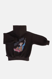 Bluza zapinana z kapturem Rodeo brązowa Minikid