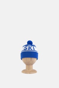 Czapka merino Ski niebieska Minikid