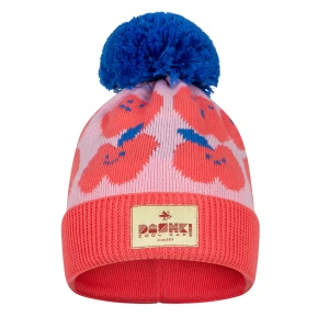 Czapka zimowa bawełniana z pomponem Apple jabłuszka Dashki
