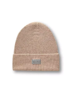 Czapka 100% wełny merino ciemnobeżowa Strojmisie