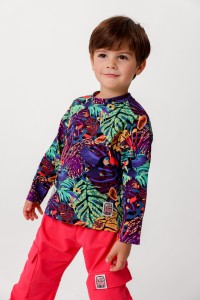 Koszulka z długim rękawem Wild Eden zielona Hey Popinjay