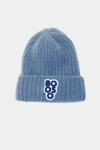 Czapka moherowa zimowa niebieska  oldies Booso
