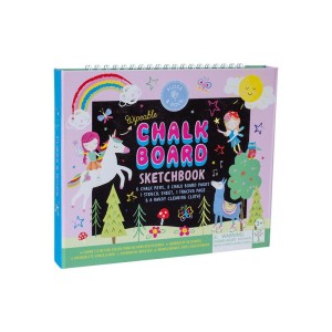 Szkicownik z kredowymi pisakami Tęczowe Wróżki Floss&Rock