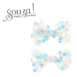 Spinka do włosów Tiki kokarda biała 2 szt. Souza