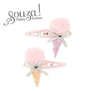 Spinka do włosów Damanja różowe lody 2 szt. Souza