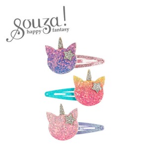 Spinka do włosów Jula kotorożce brokatowe 3 szt. Souza