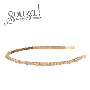 Opaska do włosów z koralikami złota Lynn Souza