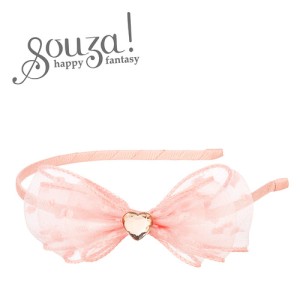 Opaska do włosów z kokardą i serduszkiem Leah Souza