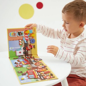 Magnetyczna układanka Strażacy Magneti stories Janod