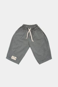 Spodnie wide fancy steel szerokie 3/4 szare 217 Booso