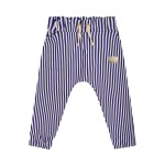 Spodnie bawełniane paski niebieskie Dear Sophie