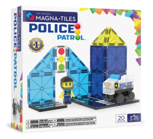 Klocki magnetyczne Police Patrol 20 elementów Magna-Tiles