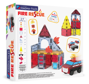 Klocki magnetyczne Fire Rescue 27 elementów Magna-Tiles