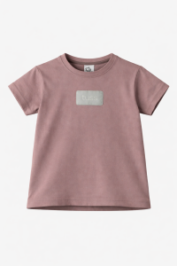 Koszulka bawełniana z krótkim rękawem pudrowy róż Tuss