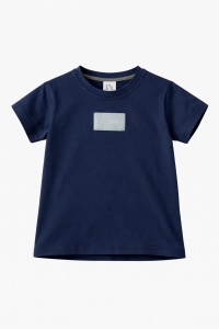 Koszulka bawełniana z krótkim rękawem granatowa Tuss