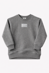 Bluza bawełniana oversize szary melanż Tuss 