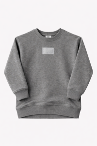 Bluza bawełniana oversize szary melanż Tuss 