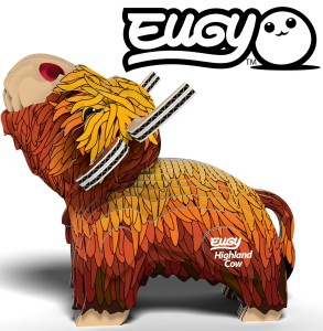 Eko układanka 3D Krowa szkocka Eugy