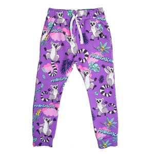 Spodnie bawełniane Lemur purpurowe Mullido