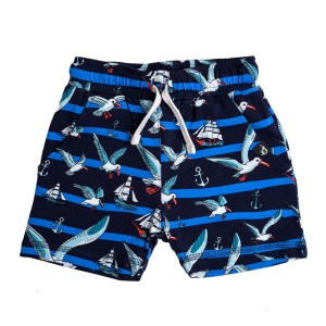 Szorty bawełniane Albatrosy granatowe Mullido