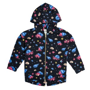 Bluza zapinana z kapturem Krab czarna Mullido