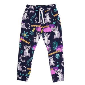 Spodnie bawełniane Lemury granatowe Mullido