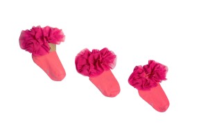 Skarpetki bawełniane dziewczęce Tutu Fuksjowe Mama's Feet