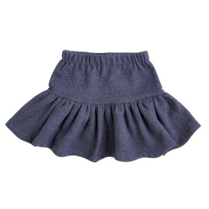 Spódniczka krótka, ocieplana bawełniana Vera ciemnoniebieska Rosie&Lou