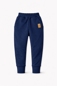 Spodnie bawełniane klasyczne granatowe Tuss