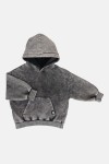 Bluza Acid z kapturem szara Minikid 