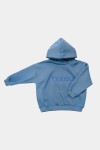 Bluza bawełniana z kapturem Wide niebieska 106 Booso 
