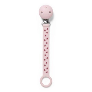 Zawieszka silikonowa do smoczka Ladybug różowa Vanilla Copenhagen