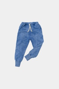 Spodnie bawełniane striped niebieskie Sky Blue 306 Booso