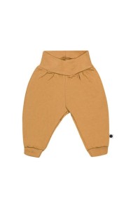 Spodnie bawełniane New Born Musztarda Lamama
