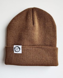 Beanie karmelowa akrylowa Pom Pom Cap