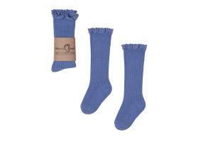 Podkolanówki Mono Baby niebieskie