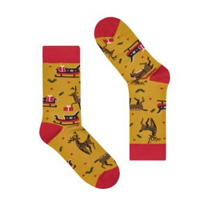 Skarpetki bawełniane świąteczne Kraina Reniferów Faves