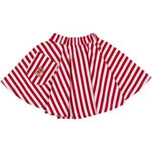 Spódnica bawełniana kręcąca się z koła Szelki (w paski) Raspberry Republic