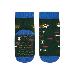 Skarpetki bawełniane antypoślizgowe Corgi Anglia Faves