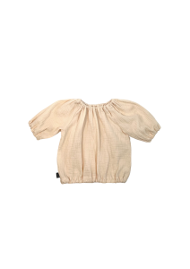 Muślinowa bluzka a'la hiszpanka kremowa Piudime