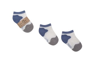 Skarpetki stópki Podróżniczki - Górskie szczyty niebieskie