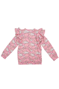 Bluzka bawełniana Ann Shirley Liner Florina Hey Popinjay